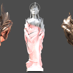 untitled.276.png OBJ file White Witch Ice Statue 2 designs・Template to download and 3D print, aramar