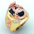 Nhan-rong-1058-04.jpg Bague dragon - Bague pierre ovale - Bague homme - N1058