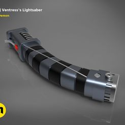 Ventress-lightsaber-color.10.jpg Fichier 3D Le sabre laser d'Asajj Ventress・Modèle pour imprimante 3D à télécharger