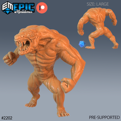 2202-Gray-Render-Attacking-Large.png 3D file Gray Render Attacking ‧ DnD Miniature ‧ Tabletop Miniatures ‧ Gaming Monster ‧ 3D Model ‧ RPG ‧ DnDminis ‧ STL FILE・3D printing idea to download