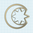 moon-star-cookie-cutter.png STL file Star and moon Cookie cutter, Polymer Clay Cutter, celestial stamp, mold, embross, earrings, Christmas holiday decoration, PACK of 2 pcs・3D printing template to download, Allexxe