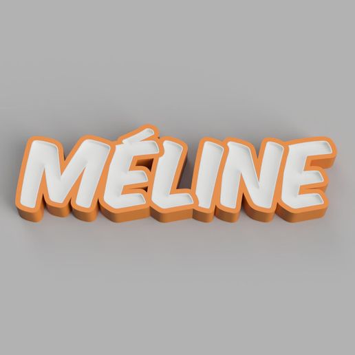 NAMELED MÉLINE - LED LAMP WITH NAME 3D model