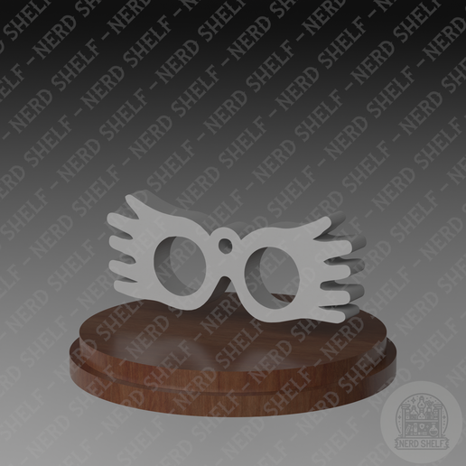 STL file Luna Lovegood Glasses Charm with Hoop for Hanging 👓 ・3D printable model to download・Cults
