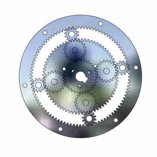 Download DXF file Ravigneaux gear set-planetary gear system • 3D ...