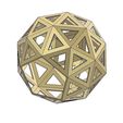 1ca14a9e1ad743bf298deb180938a47d_display_large.jpg Fichier STL gratuit Dodécaèdre Buckyball, Décorations de Noël・Objet pour impression 3D à télécharger