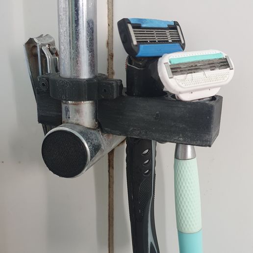 Holder for two razors on 18mm tube 3D model