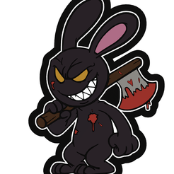 EvilBunny_1.png Файл STL ЗЛОЙ КРОЛИК・Шаблон для 3D-печати для загрузки