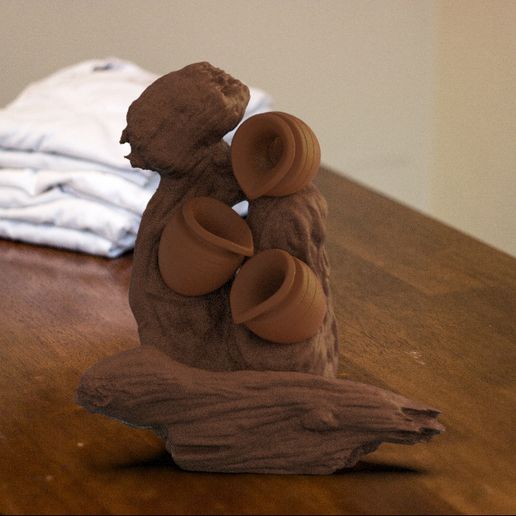 CASCADE OF SMOKE POTS 3D model