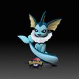 Vaporeon01.jpg Eevee Evolution 9 em 1 pacote (a cor 3md para AMS está agora incluída!!) - EEVEE EVOLUTION-POKÉMON FIGURINE - MODELO DE IMPRESSÃO 3D