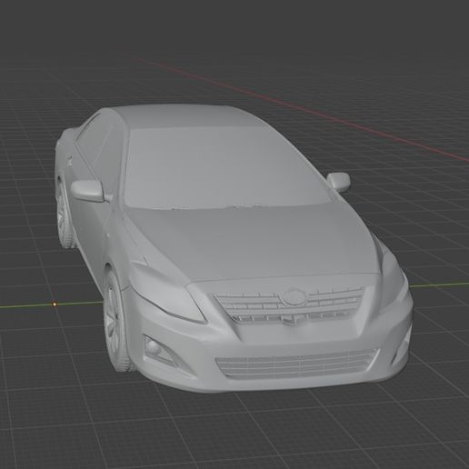 Toyota Corolla 2012 3D Model – Printable STL File