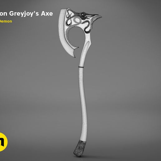 axe-gameofthrones-mesh.jpg Download OBJ file Euron Greyjoy’s Axe • 3D printing design, 3D-mon