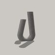 IMG_2596.jpeg Open 'U' Shaped Design Vase - Stylish 3D Model for Flowers