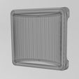wf0.jpg Square one pocket serving tray relief 3D print model