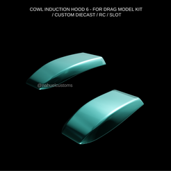Proyecto-nuevo-2023-03-03T205528.171.png Fichier STL COWL INDUCTION HOOD 6 - FOR DRAG MODEL KIT / CUSTOM DIECAST / RC / SLOT・Objet pour imprimante 3D à télécharger