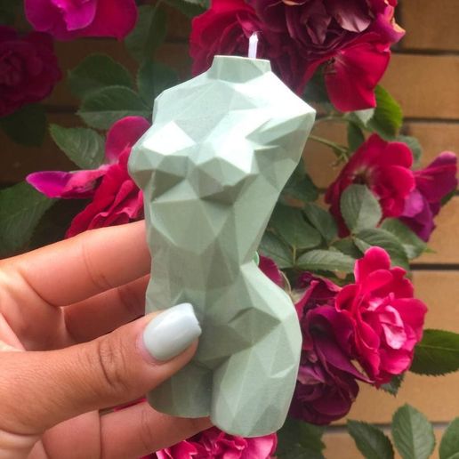 low poly Female Torso 3D model