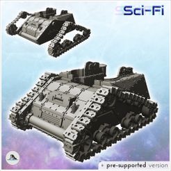 1-PREM-WB-VE-V22.jpg STL file Krusha Ork troop transport tank with triangular tracks (22) - Future Sci-Fi SF Post apocalyptic Tabletop Scifi Wargaming Planetary exploration RPG Terrain・3D printable design to download