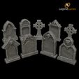 Gothic-Tombstones-All-Thumbnail-V1.jpg Graveyard Gravestone and Obelisk Marker Pack - LegendGames