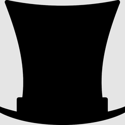 topHat_center.png Free SVG file Top Hat SVG Outline・3D printing template to download