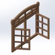 SS4.jpg 1/12 Hinged Dollhouse window (Model No.14)