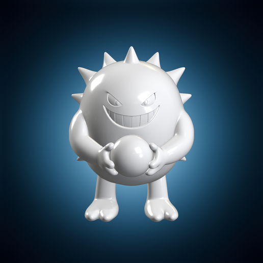 Gengar Holding Ball 3D Print Model