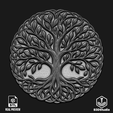 Tree_Wire.png Relief d'arbre pour laser CNC et impression 3D Fichier STL et TIF en niveaux de gris 4K