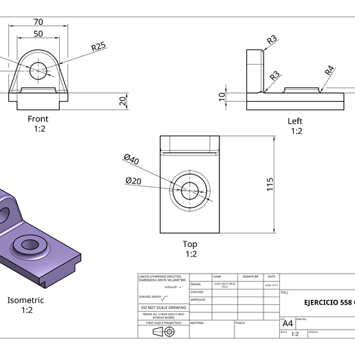 EJERCICIO 558 ONSHAPE