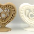 HEART-ORNAMENT-08.jpg Файл STL Орнамент "Сердце Валентина" без опор・Шаблон для 3D-печати для загрузки