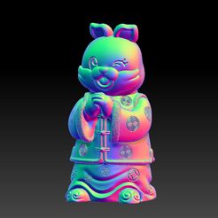 2023-01-04_100357.jpg STL file Happy New Year of the Rabbit 2・3D printable model to download