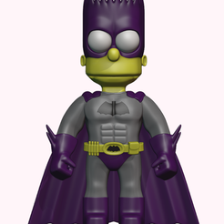 Bartman-000.png STL file BARTMAN - Bart Simpsons・3D printer model to download