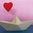 herz.jpg schiff ahoi, Deko schiff, ship ahoy, deco ship, origami boat, paper boat