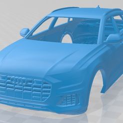 Audi-Q8-2019-1.jpg 3D file Audi Q8 2019 Printable Body Car・3D printing model to download, hora80