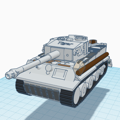 Screen Shot 2021-01-21 at 3.54.53 pm.png Download STL file Tiger Tank Model • Template to 3D print, 3D_Designer