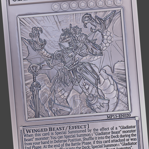Gladiator Beast Augustus - yu-gi-oh!Free STL File for 3D printingCults