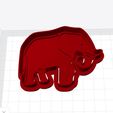 Elephant1.jpg ELEPHANT FONDANT AND COOKIE CUTTER AND STAMP SET FOR BAKING