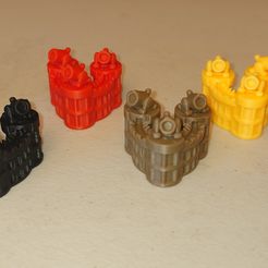 Custom Ship, Cannon, Small & Large Sails, Flag, Fort for "Plunder: A Pirate's Life" Boardgame