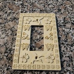 Single-Outlet.jpg Custom Single Rectangle Outlet Cover - Spring Design