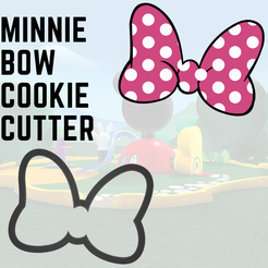 6.png Minnie Mouse Bow Cookie Cutter