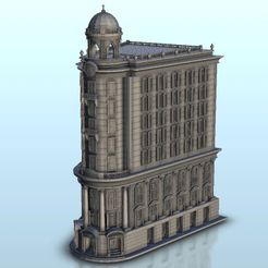 1.jpg STL file Retro corner building - Flames of war Bolt Action Empire baroque Age of Sigmar Modern Warhammer・3D printing model to download
