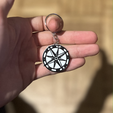 IMG_2508.png 3D file Compass Rose keychain・3D printer model to download