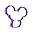 mouse 3.5in.stl 5 sizes - Mouse Animal Cookie Cutter - SHARP cutting edges - So Versatile!