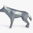 low poly wolf_View02.jpg Low Poly Wolf