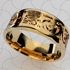 Ring076.png STL file Fine Jewelry, Polynecia Graphics Ring・3D printable model to download, jewbroken