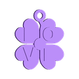 tag_love.stl Archivo STL gratuito Etiqueta de trébol・Objeto imprimible en 3D para descargar
