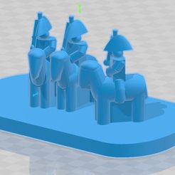 French-Inf-Brigade-HQ-3mm-16x9mm-pill-bevelled.jpg STL file 3mm French Napoleonic Collection (41MM BASE)・3D printable model to download, geekgames