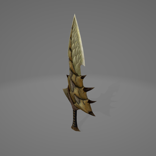 STL file MONSTER HUNTER GOLD RATHIAN DUAL BLADES 👹 (OBJ)・3D print ...