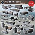 WR-VR-P01-Modern-city-pack-No.-12.jpg Modern city pack No. 12 - Modern WW2 WW1 World War Diaroma Wargaming RPG Mini Hobby