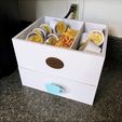 coffee_pic1.jpg Coffee and Tea Convenient Organizer with Drawer Coffee Bean Teacup Decor
