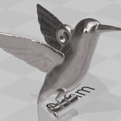 Capture-d’écran-630.png STL file hummingbird earring・3D printable model to download