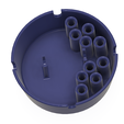 ashtray-01 v4-10.png Cigarette Smoking Cups Ashtray Tobacco Holder with 8pcs cigarette storage hole 3d-print and cnc