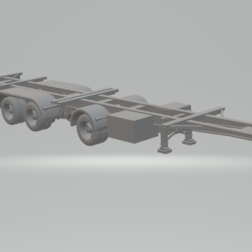 1/64 Container Trailer – Heavy Duty Intermodal Container Chassis